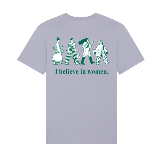 PRE ORDER: Oversize Unisex T-Shirt "I believe in women" Buy now - get it by 31 January 2024